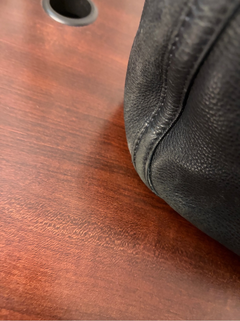 Michael Kors Black Leather Shoulder Bag - Picture 9 of 11